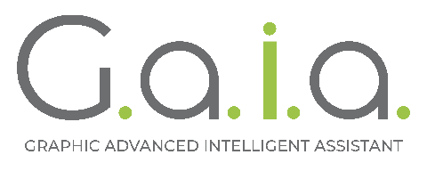 Logo G.a.i.a. — Graphic Advanced Intelligent Assistant, l'assistente virtuale aziendale di AND ITALIA