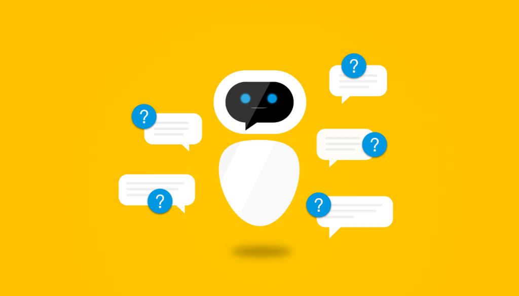 Illustrazione di un robot che rappresenta l'intelligenza artificiale conversazionale