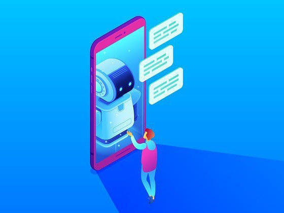 Interfaccia di conversazione della Smart Chatbot AND ITALIA su smartphone