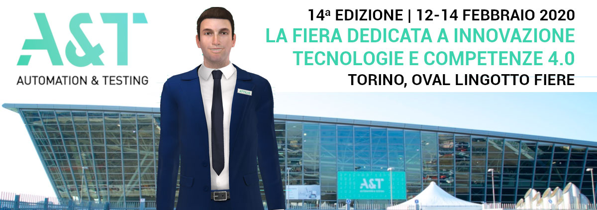 Immagine di copertina dell'articolo “Al prossimo A&T di Torino arriva Attilio, il primo Avatar Intelligente per le aziende” pubblicato sul blog AND ITALIA.