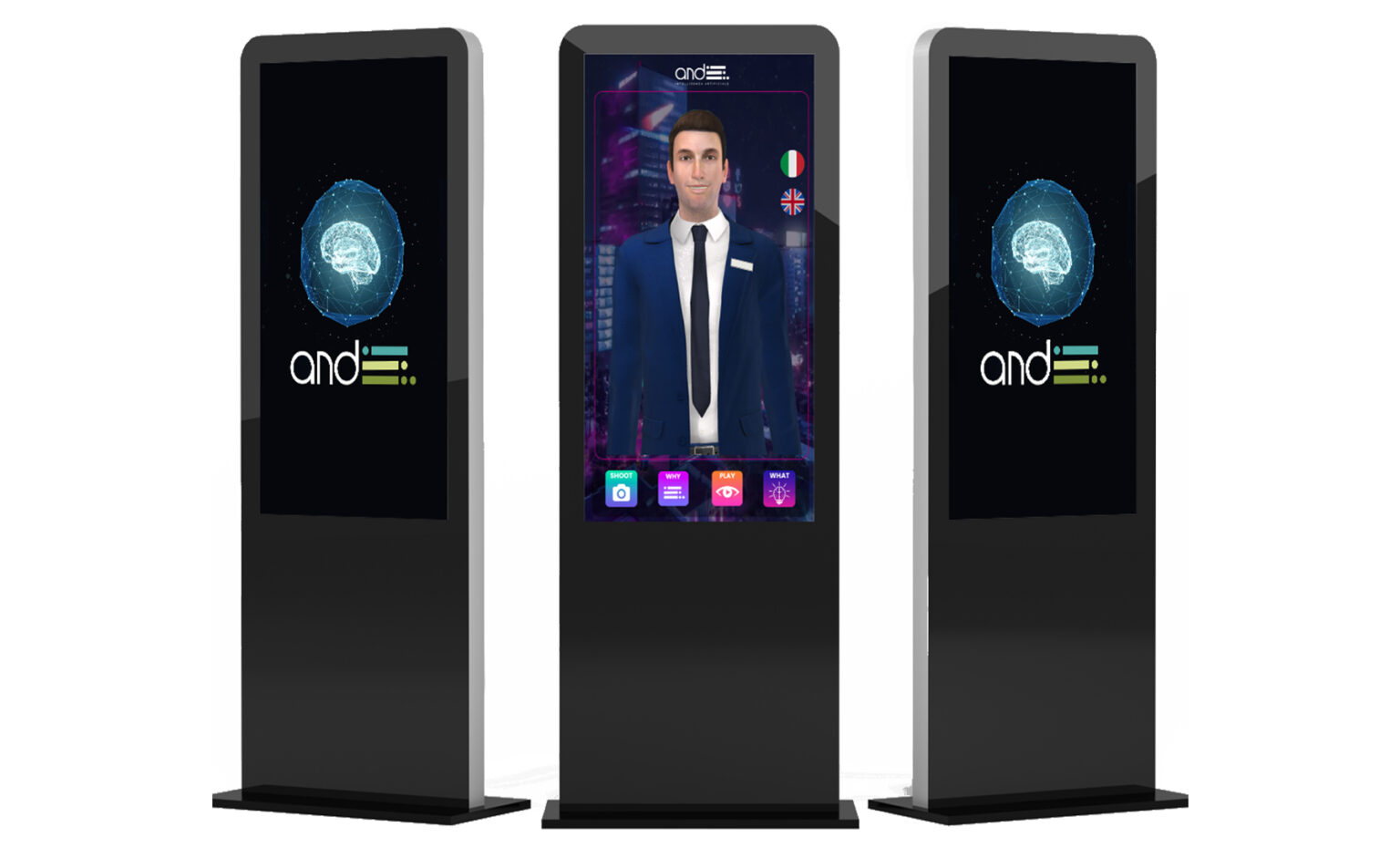 Anteprima del video dimostrativo del modello 3D dell'Avatar Assistant AND ITALIA